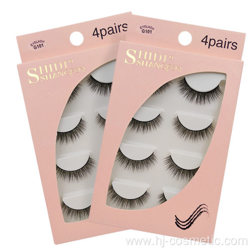 Wholesale top quality private label 3D mink false eyelashes with custom eyelash packaging